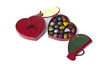 18 Piece Red Faux Croc Heart Box