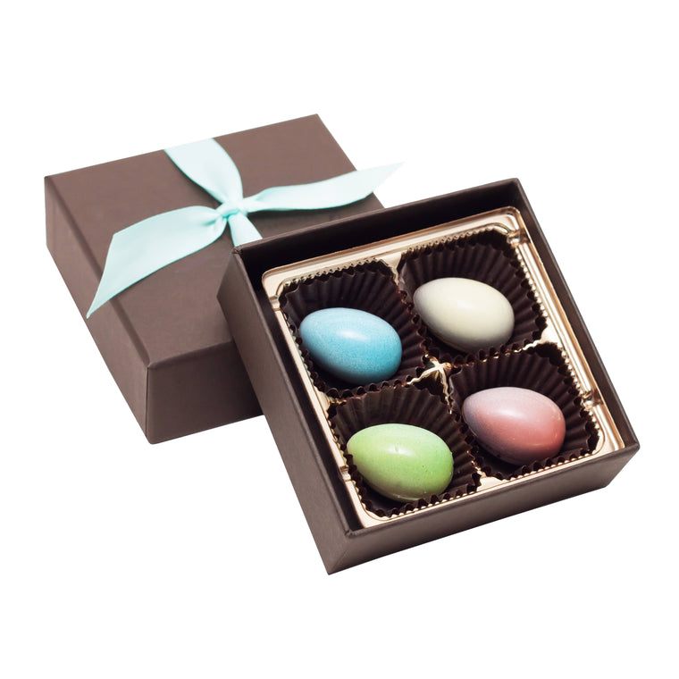 4 piece gift box with chocolate eggs