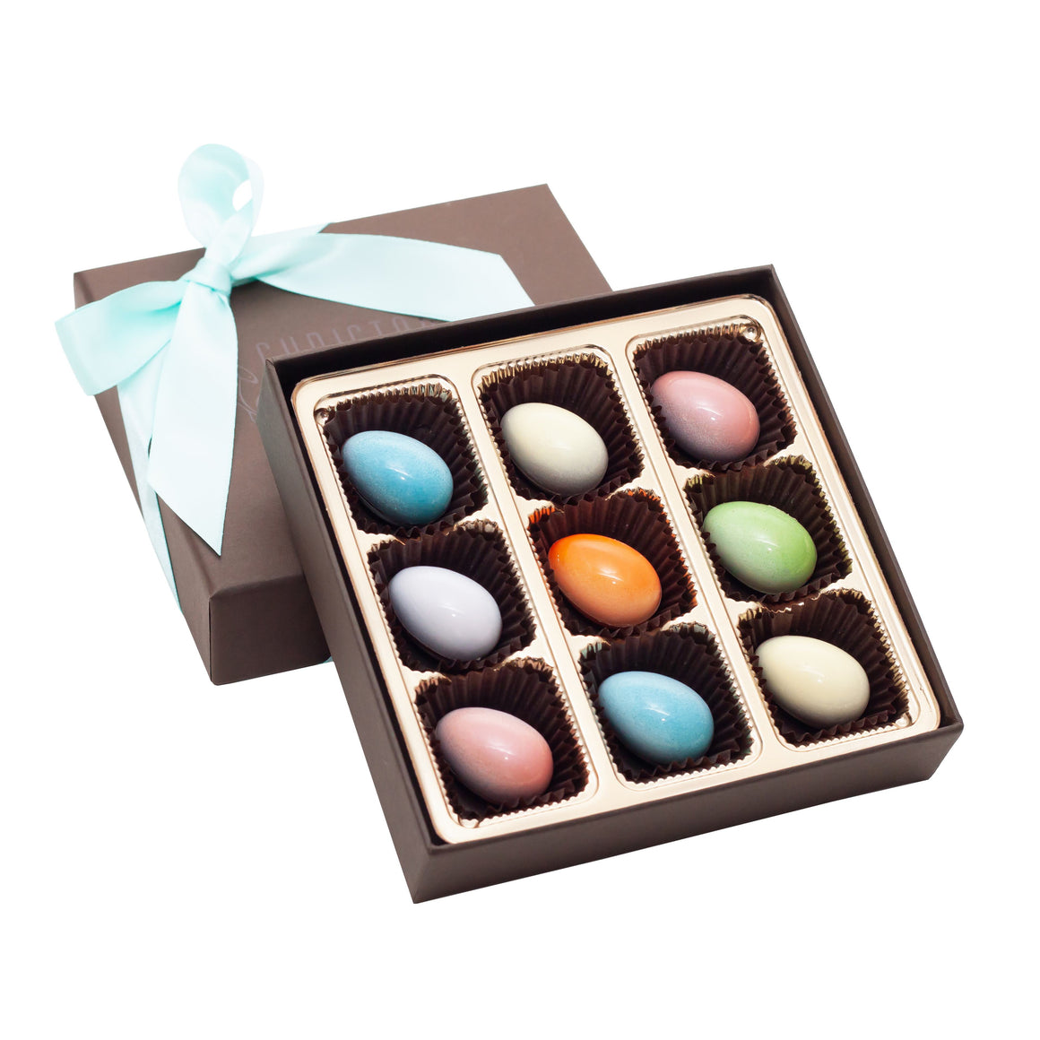 9 piece gift box with chocolate eggs